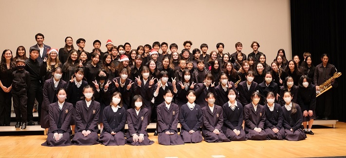 吹奏楽部　Saint Maur International SchoolのWinter Concertへ