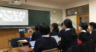 生徒会ZOOM会議（サレジオ学院中学校・高等学校）